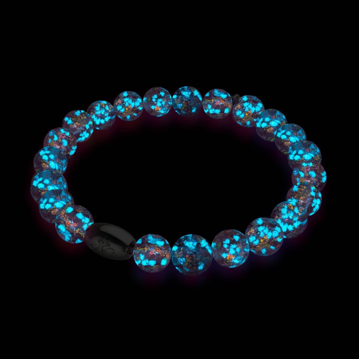 Amethyst Spark | .925 Sterling Silver | Firework Glass Bracelet